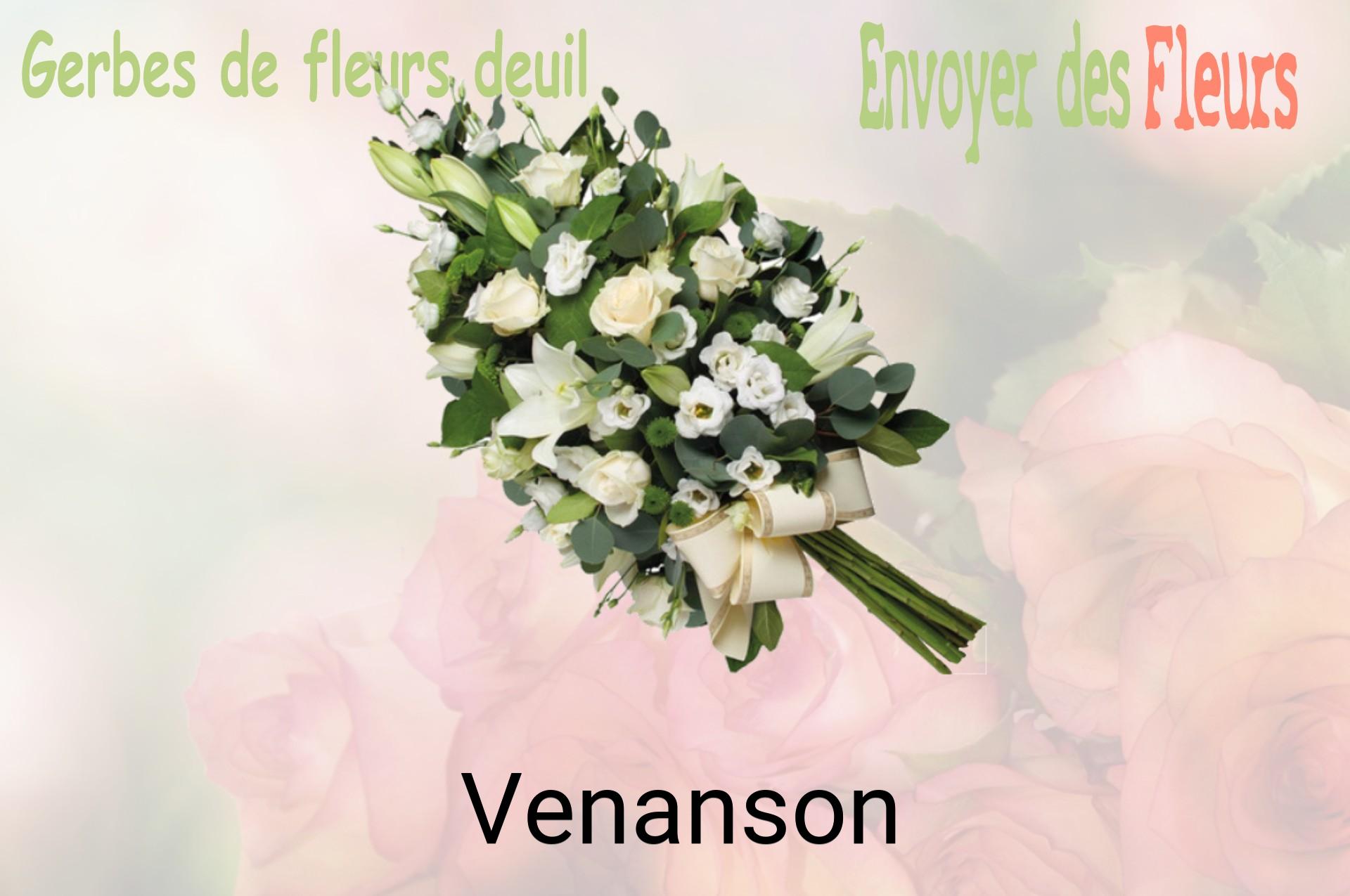 Gerbe de fleurs de deuil livrée à Venanson
